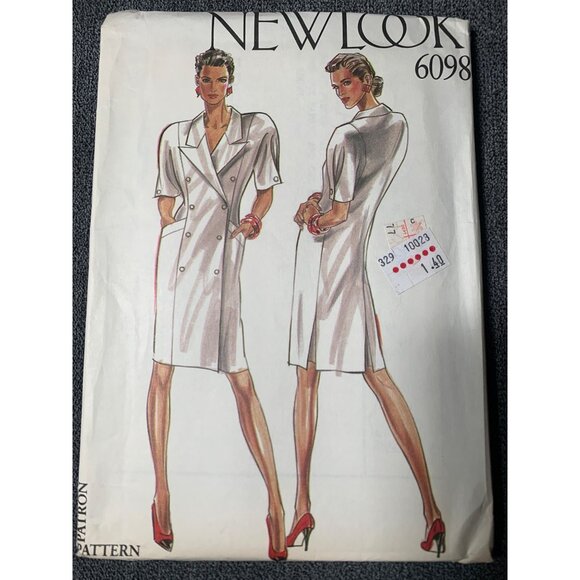 New Look Misses Dress Sewing Pattern sz 8-18 6098 - uncut - Picture 1 of 3